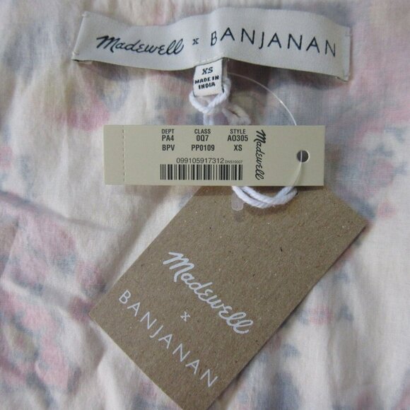 NWT Madewell x Banjanan Wrap Ruffle-Hem Midi in Parrot Bird Print Dress XS - Picture 5 of 9